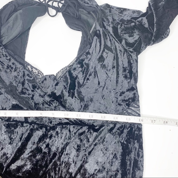 Free people Kay velvet mini in black - Picture 8 of 9